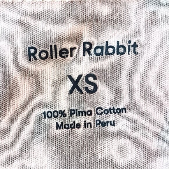 Roller Rabbit X J Crew Red Mustache Reindeer Cotton Pajama Top XS - Picture 4 of 6